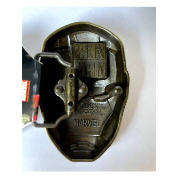 Iron Man Helmet Tony Stark Marvel Belt Buckle Unisex NEW - Picture 5 of 10